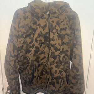 Nike Brown and Black Camouflage Jacket